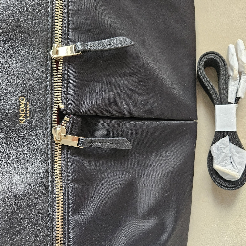 Knomo 14" Black Nylon Laptop Bag - Picture 10 of 10